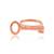 Pure copper key shaped finger ring