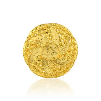 Brass micron gold plated women finger ring 1