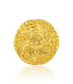 Brass micron gold plated women finger ring