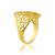 Brass micron gold handmade finger ring for women