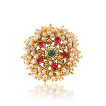 Pearl finger ring for women 1