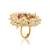 Pearl finger ring for women