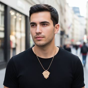 Pure copper light weight om pendant for men women 3