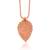 Pure copper light weight leaf design om pendant for men women