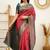 traditional jacquard red self design art silk fancy saree with unstitched blouse