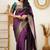 celebrity inspired wine woven cotton silk kerala saree with unstitched blouse
