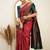 designer red banarasi art silk all seasons saree with unstitched blouse
