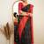 light weight black self design south silk fancy saree with unstitched blouse