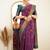 fashionable purple woven pure art silk gift saree with unstitched blouse