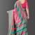 bollywood pink  self design pure art silk gift saree with unstitched blouse