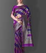 pure wine jacquard art silk blend light weight saree with unstitched blouse