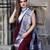 jacquard maroon  self design silk cotton bollywood saree with unstitched blouse