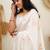 traditional jacquard white self design art silk blend light weight saree with unstitched blouse