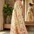 Cream elegant linen cotton saree – lightweight & comfortable ethnic wear