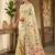 Cream elegant linen cotton saree – lightweight & comfortable ethnic wear