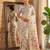 Off white elegant linen cotton saree – lightweight & comfortable ethnic wear