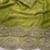 Light Olive Color  Sequence embroidery work with Cut work border  Chiffon Silk Saree 