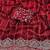 Maroon Color  Sequence embroidery work with Cut work border  Chiffon Silk Saree 
