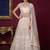 Rich Off-White Foil Work Net Reception Wear Lehenga Choli With Jacket