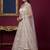 Rich Off-White Foil Work Net Reception Wear Lehenga Choli With Jacket