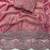 Pink Color  Sequence embroidery work with Cut work border  Chiffon Silk Saree 