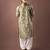 Olive green color smart embroidered kurta for men's ceremonial looks