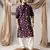 Dark purple color smart embroidered kurta for men's ceremonial looks