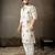Beige color linen fabric designer embroidered festive special kurta for men