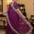 Purple Color  Sequence embroidery work with Cut work border  Chiffon Silk Saree 