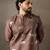 Brown color rayon fabric designer embroidered partywear kurta payjama for men