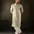 Green color rayon fabric designer embroidered partywear kurta payjama for men