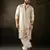 Light green color rayon fabric designer embroidered partywear kurta payjama for men