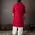 Cherry red color smart and designer wedding special traditional outfit for men