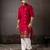 Cherry red color smart and designer wedding special traditional outfit for men