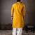 Mustard color smart and designer wedding special traditional outfit for men