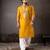 Mustard color smart and designer wedding special traditional outfit for men