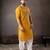 Mustard color smart and designer wedding special traditional outfit for men