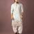 Ice blue color smart embroidered kurta for rich classy men's looks
