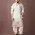 Ice blue color smart embroidered kurta for rich classy men's looks