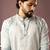 Ice blue color smart embroidered kurta for rich classy men's looks
