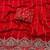 Red Color  Sequence embroidery work with Cut work border  Chiffon Silk Saree 