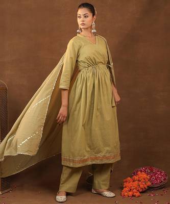Mahndi angarakha pant with duptta 2
