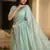 Sky Blue Color  Sequence embroidery work with Cut work border  Chiffon Silk Saree 