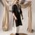 Black color smart embroidered kurta for rich classy men's looks