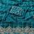 Teal Color  Sequence embroidery work with Cut work border  Chiffon Silk Saree 