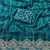 Teal Color  Sequence embroidery work with Cut work border  Chiffon Silk Saree 