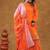 Orange pink gotta pati sharara set with duptta