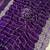 Violet Color  Sequence embroidery work with Cut work border  Chiffon Silk Saree 