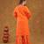 Orange pink gotta pati sharara set with duptta
