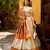 Off white Paithani Silk Zari Weaving Lehenga Choli with Jacquard Dupatta & Batwa